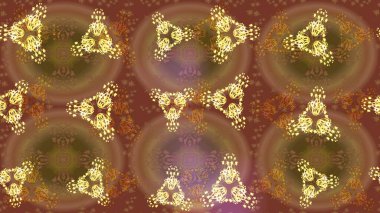 Kahverengi ve sarı renkli kar tanelerinin olduğu bir Noel kartı. Kar taneleri arka planda. Kış kartı Mutlu Noeller, yeni yıl ve mutlu bayramlar..