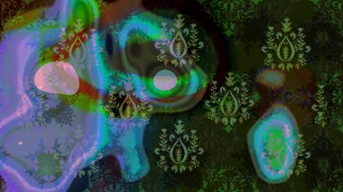 Yılbaşı kış tasarımı için renkli kar taneleri. Raster illüstrasyonu. Kar tanesi karalaması grafikleri elle çizilmiş.