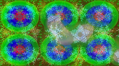 Çiçekli karalama şeklinde Raster çiçek deseni. Yumuşak, yaz çiçekli arka plan. Yeşil renkte çiçekler.