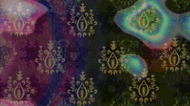 Gri ve kahverengi renkli kar taneleri. Raster illüstrasyonu. Yılbaşı Biçimi.