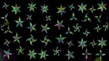 Kar taneli siyah bir renk. Raster Noel soyut renkli arka plan ve tatlı kar tanesi. Raster illüstrasyonu.