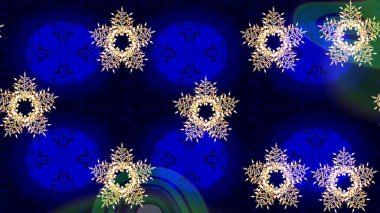 Kar Tanesi Mozaik ikonu. Mavi, siyah ve nötr siluet kar tanesi işareti. Düz dizayn. Sembol kışı, donmuş, Noel, yeni yıl tatili. Grafiksel element dekorasyonu. Raster illüstrasyonu.