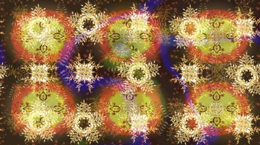 Kar Tanesi Simgesi. Kış kar tanesi. Kahverengi ve sarı renklerde izole edilmiş. Kar Tanesi Raster çizimi.