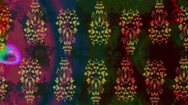 Bokeh grisi, blues ve kar taneleriyle dekoratif Noel arkaplanı. Raster illüstrasyonu.