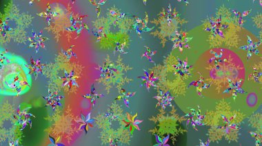 Karla süslenmiş Noel kar taneleri. Noel şenliği geçmişi. Raster illüstrasyonu.