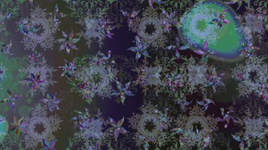 Kış Noel 'inde kar bembeyaz kristal element. Kar Tanesi raster simgesi arka plan gri ve yeşil renk. Xmas Frost kar taneleri izole edilmiş siluet sembolü. Raster skeci. Meteoroloji buz koleksiyonu.