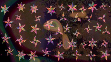 Kar taneleri tasarımı. Retro tarzı, kış elementleri. Son moda kar taneleri ve elementler onun kartlarını gösteriyor. Modern soyut tasarım posteri, kapak, kahverengi ve gri renkli kart tasarımı.