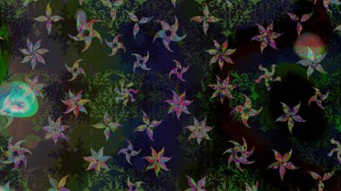 Raster illüstrasyonu. Kar taneli Noel arkaplanı. Kış soyut geçmişi. Raster Noel soyut renkli arkaplan ve tatlı kar tanesi.