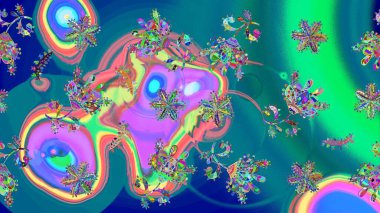 Çiçekli çiçek deseni, suluboya. Küçük çiçekte güzel bir çiçek deseni var. Raster deseni.