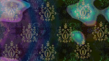 Raster kar taneleri arka plan. Raster resim. Snowflakes desen. Kar tanesi renkli desen. Renk arka plan üzerinde izole soyut kar taneleri ile düz tasarım.