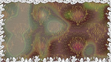 Doğum günü kartı ya da düğün davetiyesi. Çiçek arkaplan. Çiçekli tebrik kartı. Raster illüstrasyonu. Suluboya çiçek buketi. Kahverengi renklerde.