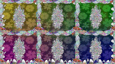 Yumuşak, bahar çiçekli arka plan. Yeşil renkli çiçekler. Raster çiçek desenli ve çiçekli..