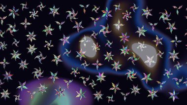 Raster illüstrasyonu. Noel tasarımı için. Siyah ve gri ikon silueti. Kar tanesi kışı siyah ve gri renklerde yalıtılmış. Yeni yıl tabelası. Kutlamanın sembolü.