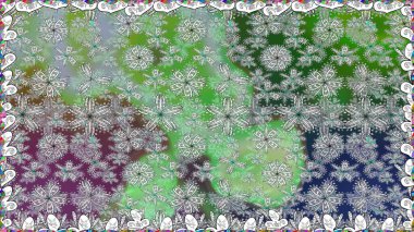 Parlak çiçekli kolaj çiçekleri. Çiçekli zambaklar kusursuz bir arka plan. Çiçek tasarımı için inanılmaz kolaj cennet tarzı..