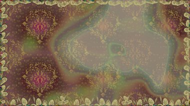 Raster illüstrasyonu. Kahverengi renklerde. Anti-stres için Raster soyut şablon sayfası.