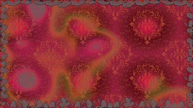 Kırmızı renkte çiçekler. Düz Çiçek Elementleri Tasarımı. Kusursuz Renksiz Bahar Temalı Kusursuz Arkaplan. Sevimli çiçek raster deseni.