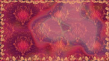 Yapraklı kusursuz desen. Tekstil için figür. Şirin, zarif çiçekler Raster illüstrasyonu. Poster ya da kapak için arka plan. Davetiye ve kartpostal tasarımı için dekoratif çiçek unsurları.