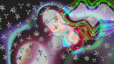 Düz renkli arka plan üzerinde izole kar taneleri tasarımı. Kar tanesi süs desen. Kar taneleri arka plan. Snowflakes desen. Raster illüstrasyon.