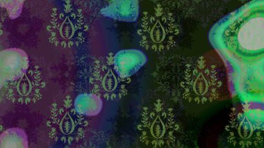 Raster illüstrasyonu. Kar taneleri deseni. Kar tanesi rengarenk desen. Soyut kar taneleri arkaplanda izole edilmiş düz dizayn. Raster kar taneleri arkaplanı.