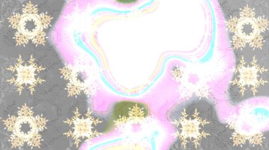 Çiçek Elementleri 'nin soyut geçmişi. Raster kış deseni. Tarafsız renkler üzerine tasarım. Raster illüstrasyonu.