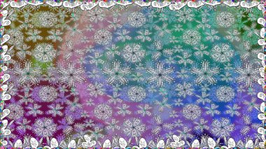 Halk tarzı. Moda baskıları için zarif bir şablon. Modern çiçek arkaplanı. Parlak renkli çiçekleri ve gri yaprakları olan, kusursuz çiçek desenleri..