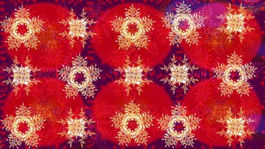 Kar Tanesi Raster simgesi arkaplanı. Kış kırmızısı ve mor noel kar düz kristal elementi. Meteoroloji buz koleksiyonu. Xmas Frost kar taneleri izole edilmiş siluet sembolü. Raster illüstrasyonu.