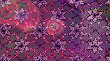 Mor ve pembe renklerde izole edilmiş suluboya kar taneleri. Kışın sembolü. Güzel dekorasyon. Raster çizimi kar taneleri.