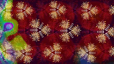 Son moda kar taneleri ve elementler onun kartlarını gösteriyor. Retro stil dokusu, şablon kış elementleri. Modern tasarım posteri, kapak, kırmızı ve kahverengi renkli kart tasarımı. Kar taneleri tasarımı.