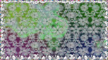 Çiçekli bahar çiçekleri. Küçük çiçekte güzel bir desen. Küçük renkli çiçekler. Moda baskıları için zarif bir şablon. Motley illüstrasyonu.