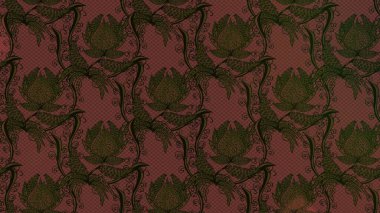 Kahverengi ve gri renkte kar tanelerinden oluşan kış deseni. Düz yatıyordu. Kış konsepti Raster illüstrasyonu.