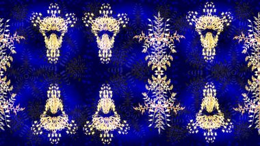 Raster mavisi ve mor kar tanelerinden izole edilmiş. Güzel bir kış süsü. Kar taneleri koleksiyonu. Raster illüstrasyonu.