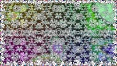 Nazik, narin çiçek arkaplanı. Çiçekli karalama şeklinde Raster çiçek deseni. Renkli çiçekler.