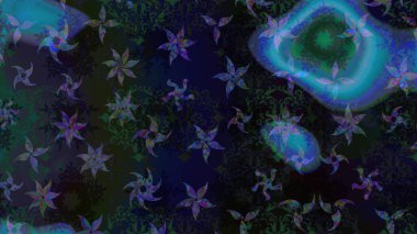 Gri ve siyah renkli kar taneleri. Kar tanesi raster deseni. Renkli arka planda izole tatlı kar taneleri. Raster illüstrasyonu.