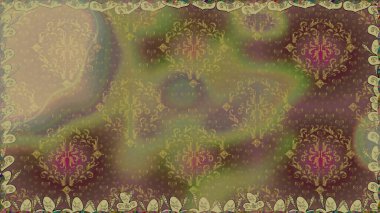 Modern çiçek arkaplanı. Halk tarzı. Parlak renkli çiçekleri ve kahverengi renkli yaprakları olan kusursuz çiçek desenleri. Moda baskıları için zarif bir şablon.