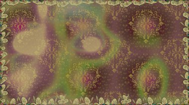 Düz Çiçek Elementleri Tasarımı. Sevimli çiçek raster deseni. Kahverengi renkli çiçekler. Kusursuz Renksiz Bahar Teması Kusursuz Arkaplan.