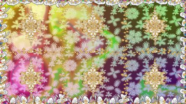 Kusursuz çiçek deseni. Duvar kâğıdı barok, İspanyol kumaşı. Tarafsız renklerde grafiksel modern kusursuz desen. Kusursuz raster arkaplanı.