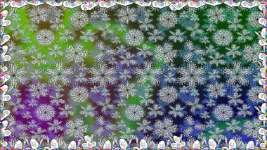Halk tarzı. Modern çiçek arkaplanı. Renkli çiçekler ve yapraklarla renksiz çiçek desenleri inanılmaz. Moda baskıları için zarif bir şablon.