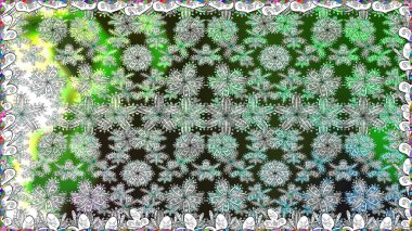 Gri renkli parlak çiçekli halı ile kusursuz desen..