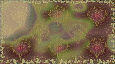 Modern çiçek arkaplanı. Halk tarzı. Parlak renkli çiçekleri ve kahverengi renkli yaprakları olan kusursuz çiçek desenleri. Moda baskıları için zarif bir şablon.