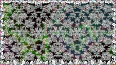 Raster illüstrasyonunda kusursuz çiçek deseni. Renkli çiçekler.