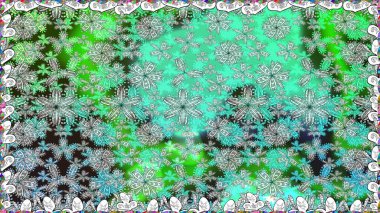 Renkli etnik çiçeklerle kusursuz bir desen. Raster Çiçek İllüstrasyon Şirin Tekstil.