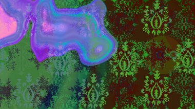 Raster kar taneleri deseni. Raster illüstrasyonu. Renkli arka planda güzel kar taneleri.