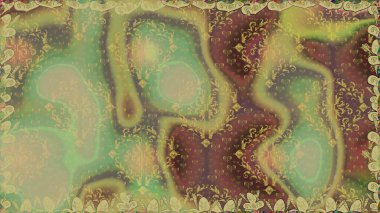 Çiçeklerle suluboya desenli çiçek deseni. Raster illüstrasyonu. Tarafsız renklerde Asyalı tekstil.