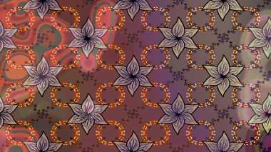 Botanik çizim kalıbı. Organik elementler. Suluboya etkisi. Raster deseni.