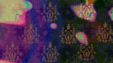 Çiçekli karalama şeklinde Raster çiçek deseni. Gri renkli çiçekler. Yumuşak, yaz çiçekli arka plan.