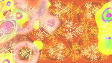 Kar Tanesi Simgesi. Kar Tanesi Raster illüstrasyonu. Turuncu ve sarı renklerde izole edilmiş. Kış kar taneleri.