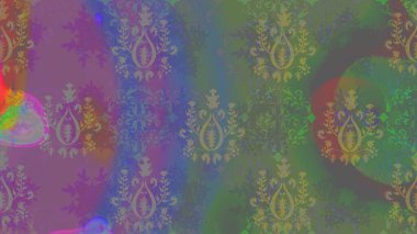 Yeşil renkli çiçekler. Çiçekli karalama şeklinde Raster çiçek deseni. Nazik, sevimli çiçek arkaplanı..