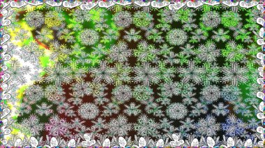 Kusursuz bir geçmişi var. Raster illüstrasyonu. Tomurcukları çiçek olan sevimli bir çiçek deseni. Raster. Kumaş, tekstil, duvar kağıdı baskısı için. Antika retro tarzı.