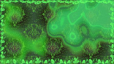 -yeşil çiçekler. Raster deseni. Çiçek arkaplan. Doğa. Çiçek kompozisyonu. Küçük çiçekte güzel bir desen var. Çiçek kolajı.