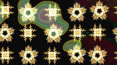 Kar Tanesi Mozaik ikonu. Siyah ve kahverengi siluet kar tanesi tabelası. Düz dizayn. Sembol kışı, donmuş, Noel, yeni yıl tatili. Grafiksel element dekorasyonu. Raster illüstrasyonu.